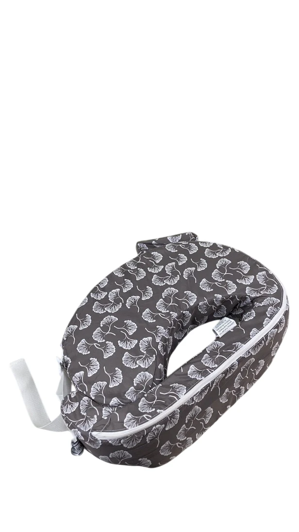 My Brest Friend Nursing Pillow, Grey Flowing Fans - Image 3