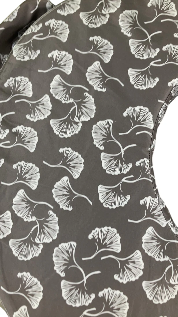 My Brest Friend Nursing Pillow, Grey Flowing Fans - Image 4