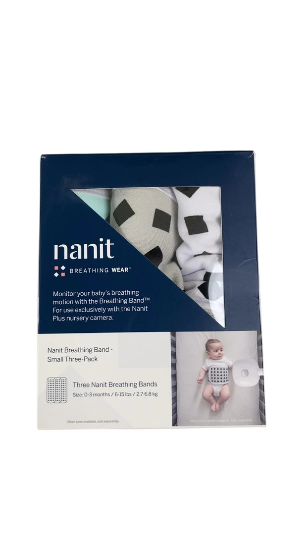 Nanit Breathing Bands 3 Pack, Small (0-3 Months)