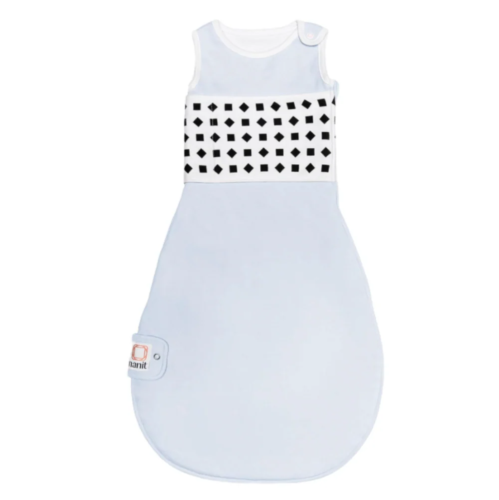 Nanit Breathing Wear Sleeping Bag, Medium, Powder Blue