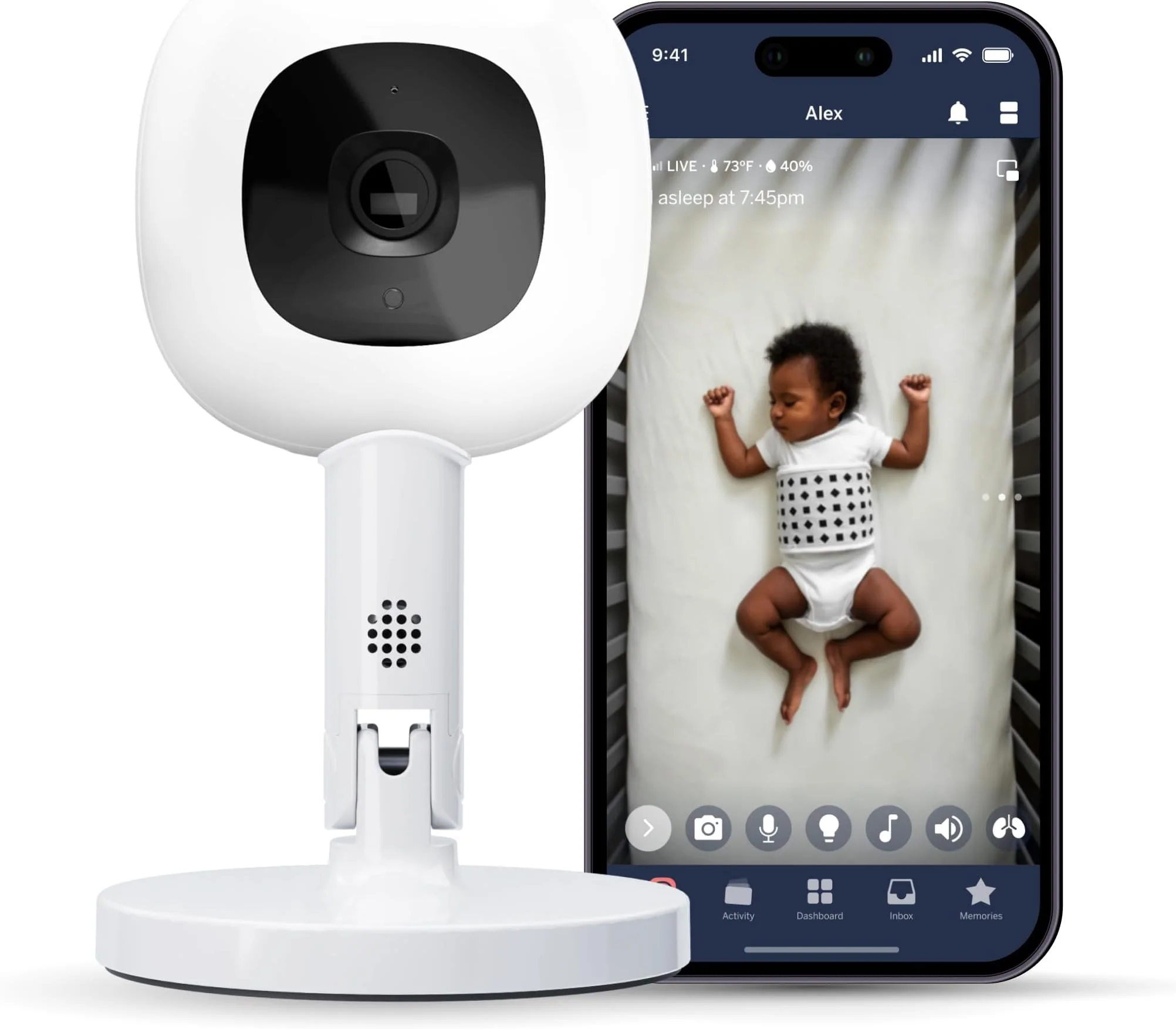 Nanit Pro HD Baby Monitor with Flex Stand
