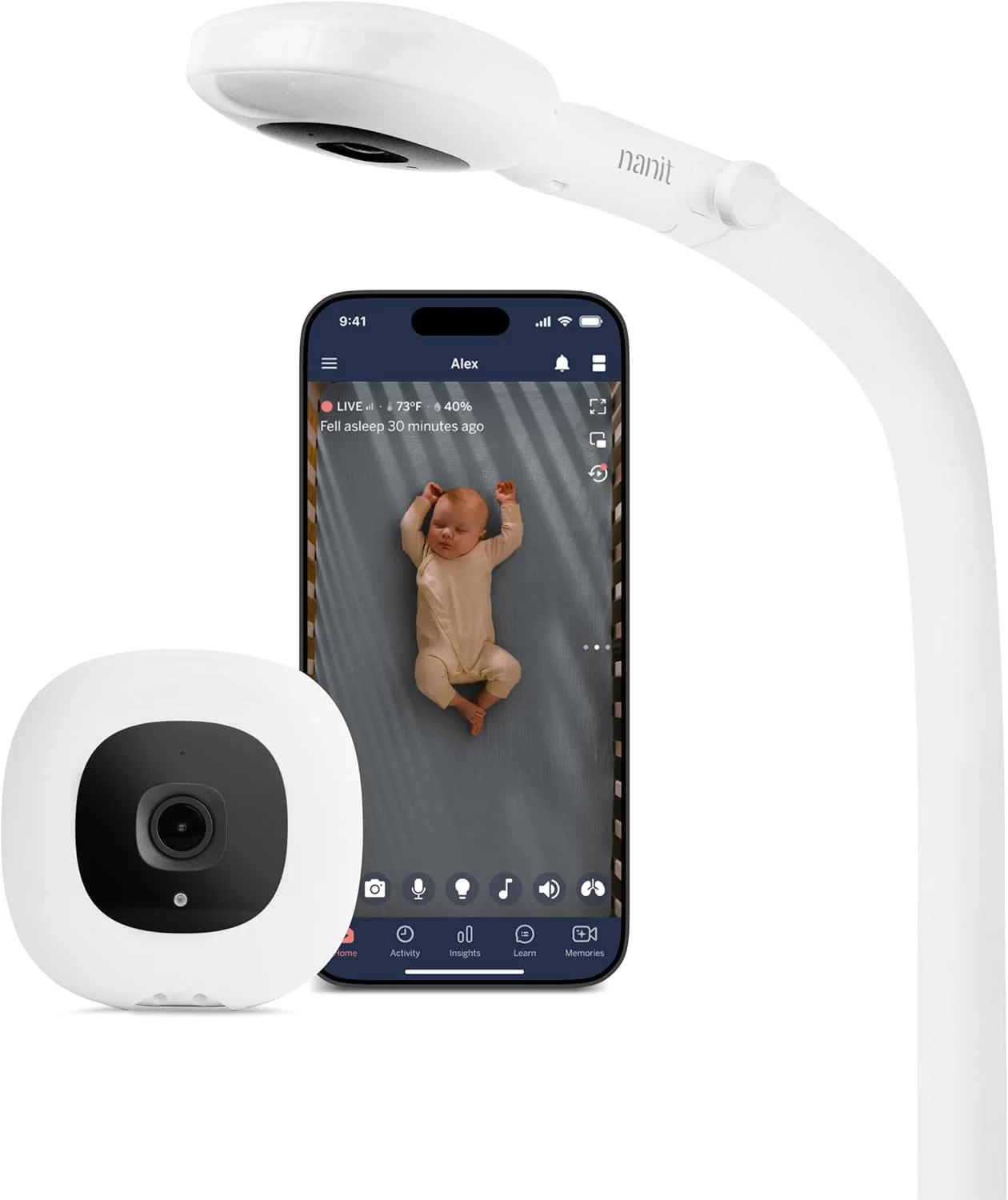 Nanit Pro HD Baby Monitor with Floor Stand, Updated Model