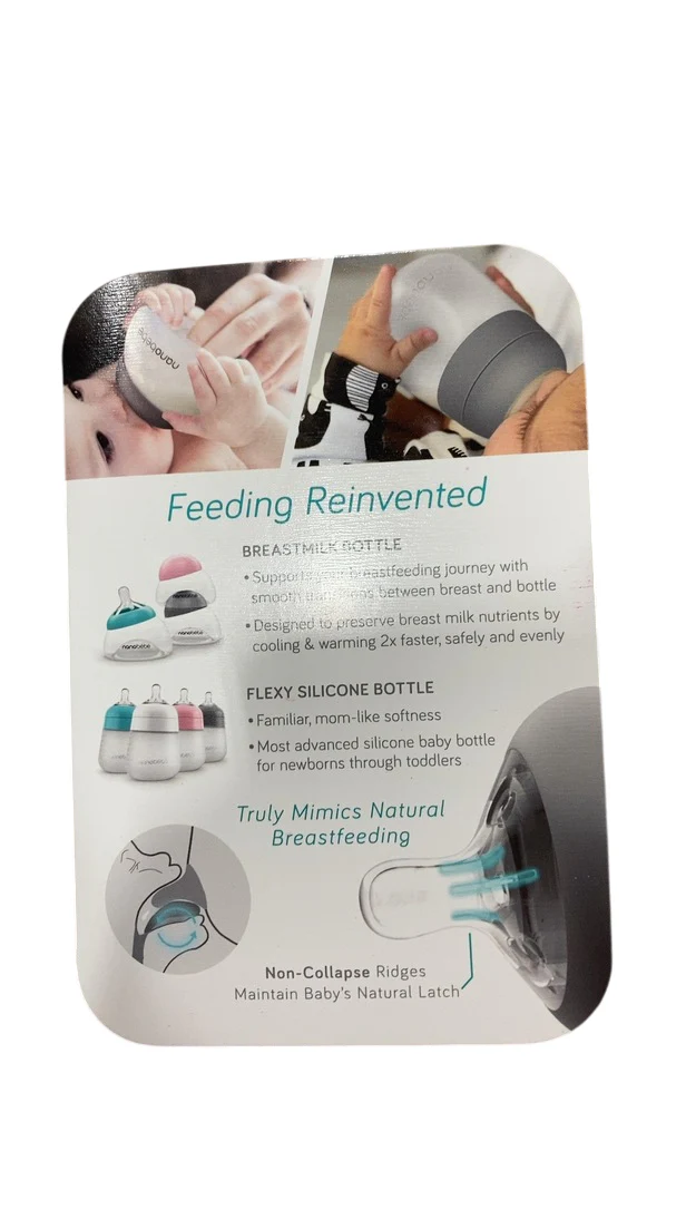 Nanobébé Flexy Pacifiers, Grey, 1 Pack, 0M+ - Image 2