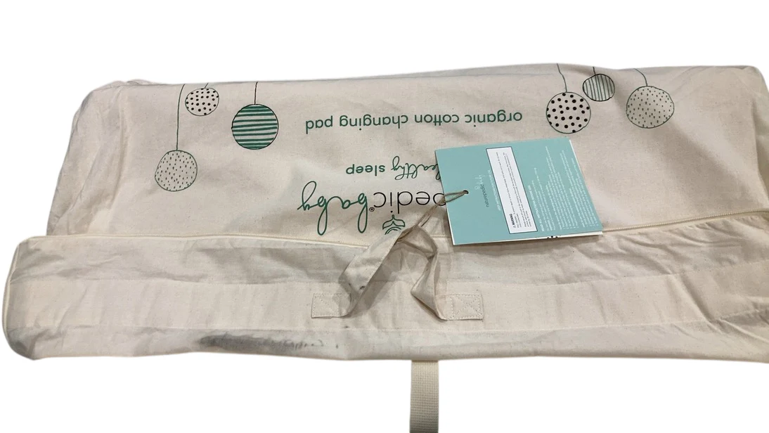 Naturepedic Organic Cotton Changing Pad 2 Sided Contoured, Natural - Image 3