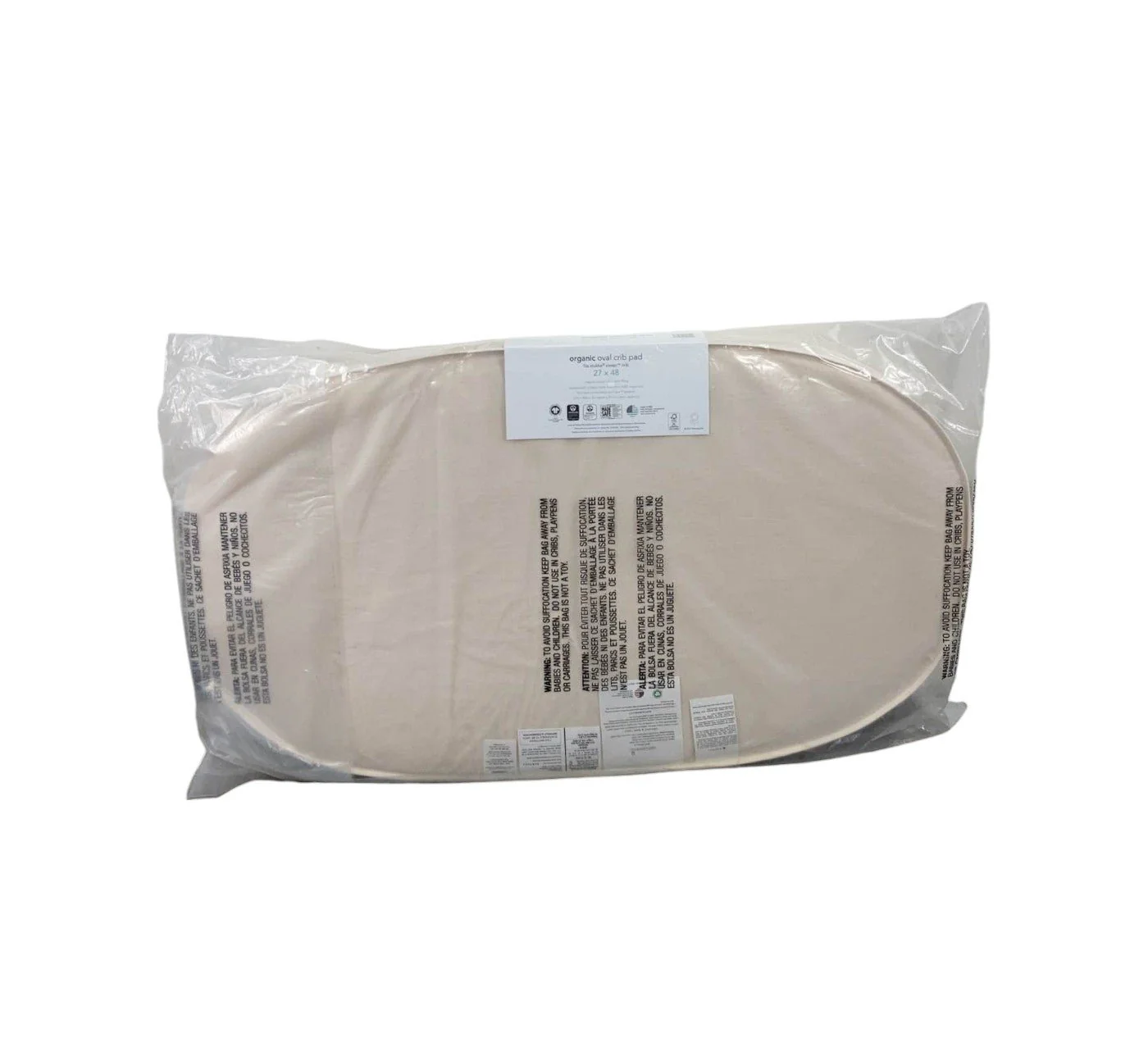 Naturepedic Organic Oval Crib Mattress for Stokke Sleepi Crib, Stokke V2 - Image 3