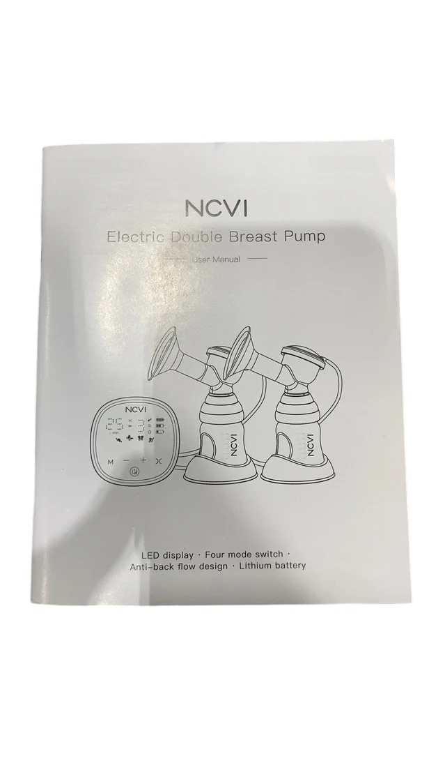 NCVI Double Electric Breast Pump, 2200mAh Battery/4 Size Flanges - Image 3