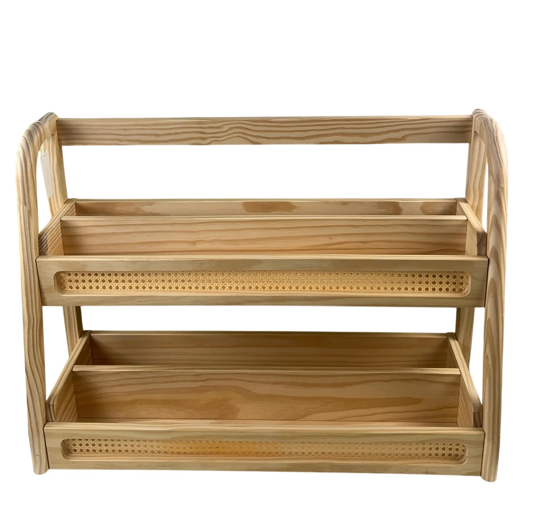 Nestig Cove Montessori Bookshelf, Natural Wood - Image 2