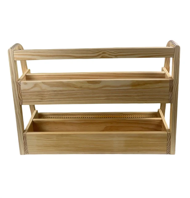 Nestig Cove Montessori Bookshelf, Natural Wood - Image 3
