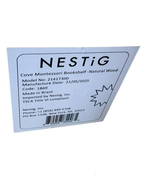 Nestig Cove Montessori Bookshelf, Natural Wood - Image 4
