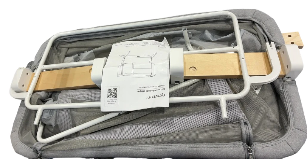 Newton Bassinet And Bedside Sleeper, Grey/Birch - Image 6