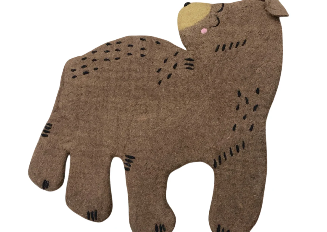 Nivas Bear Wall Art, Brown - Image 3