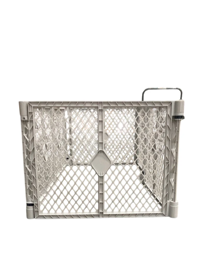 North States Superyard Playard/Barrier with Wall Mount Kit, Light Gray - Image 3