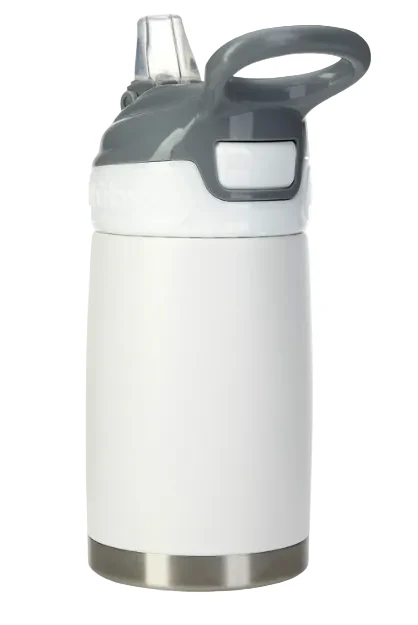 Nuby Thirsty Kids Water Bottle, Reflex, White