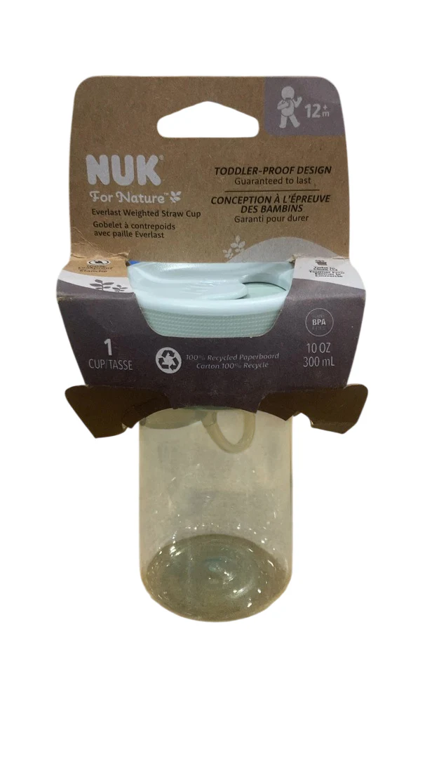 Nuk For Nature Everlast Weighted Straw Cup, Misty Meadow - Image 2