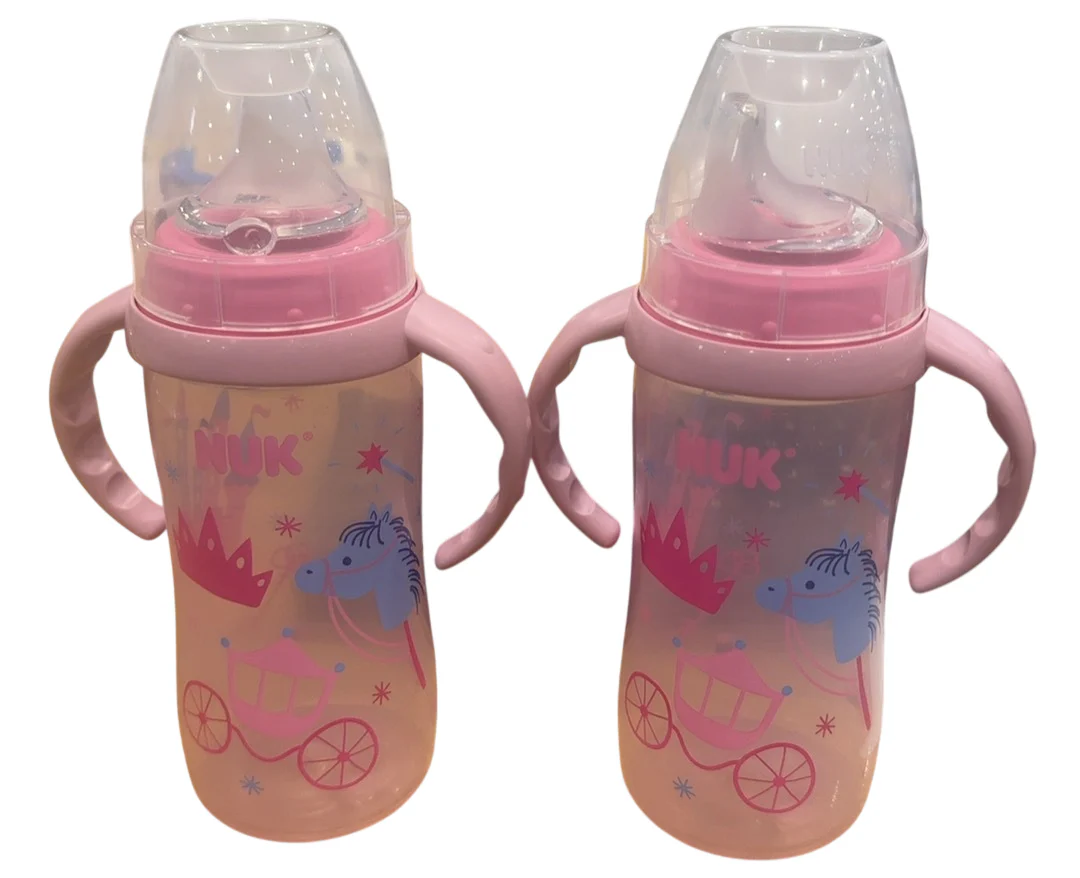 NUK Large Learner Cup 2 Pack, Pink Kingdom - Image 2