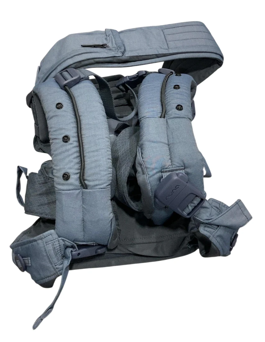 Nuna Cudl Baby Carrier, Softened Denim - Image 3