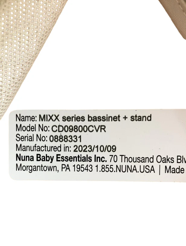 Nuna MIXX Bassinet with Stand, Caviar - Image 8