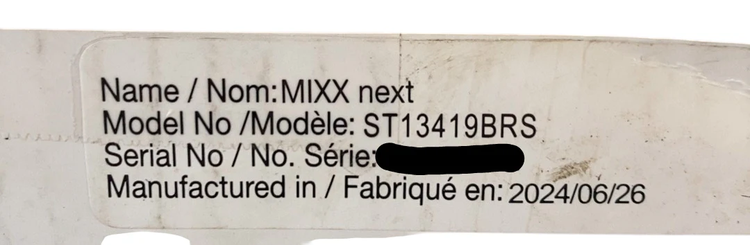 Nuna MIXX Next Stroller, 2024, Brushstroke Dot Granite - Image 4
