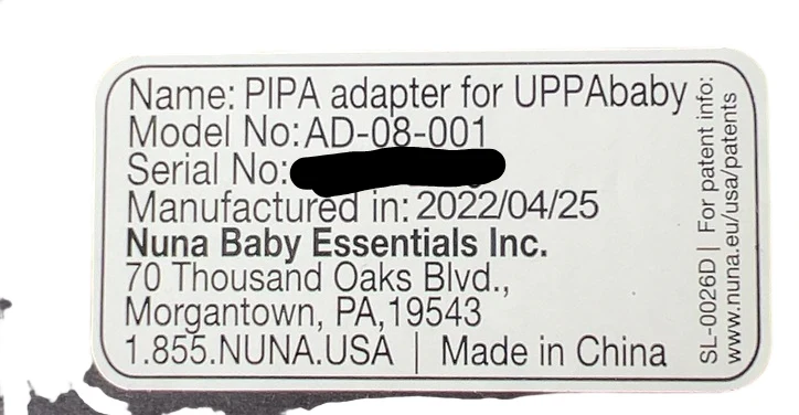 Nuna Pipa Adapter For Uppababy, 2022 - Image 4