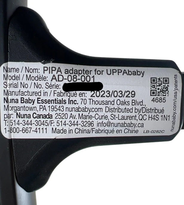 Nuna Pipa Adapter For Uppababy, 2023 - Image 4