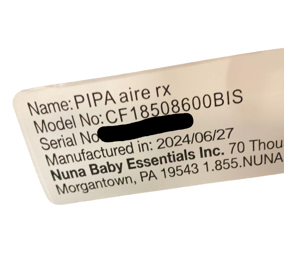 Nuna Pipa Aire RX Infant Car Seat, 2024, Biscotti - Image 7