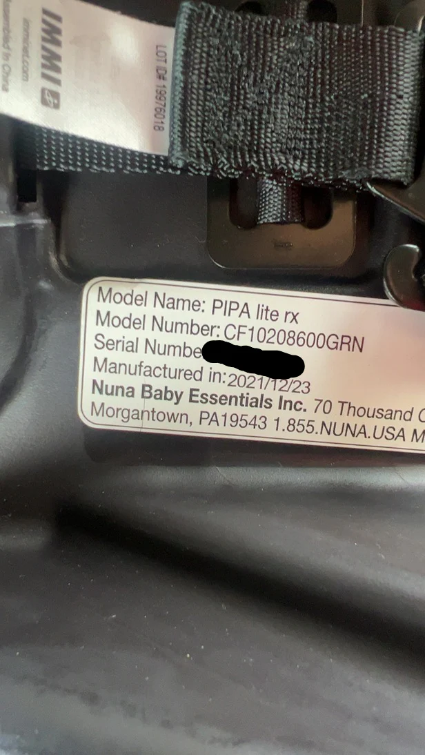 Nuna Pipa Lite RX And Pipa Relx Base, 2021, Granite - Image 15
