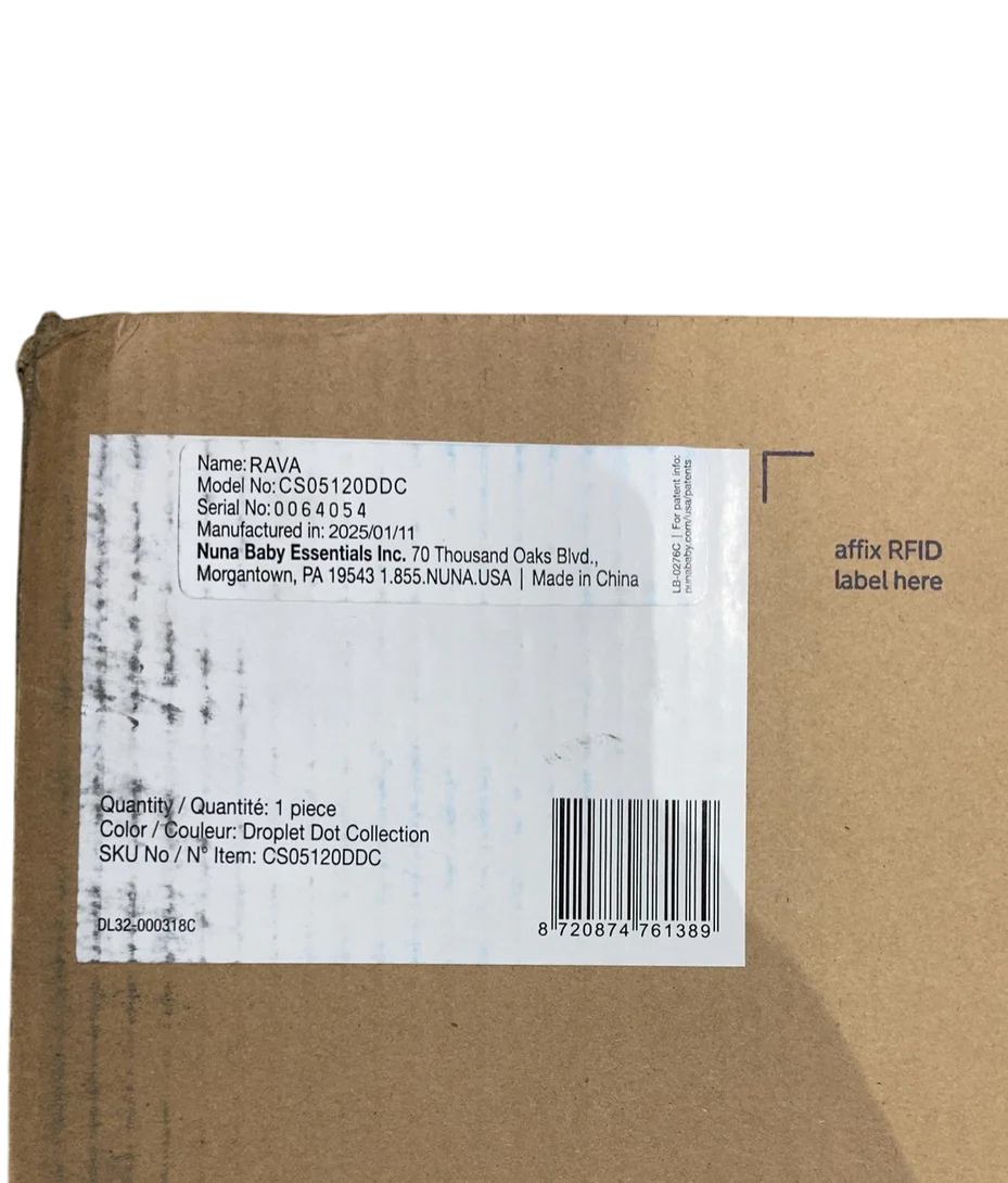 Nuna RAVA Convertible Car Seat, 2025, Droplet Dot - Image 3