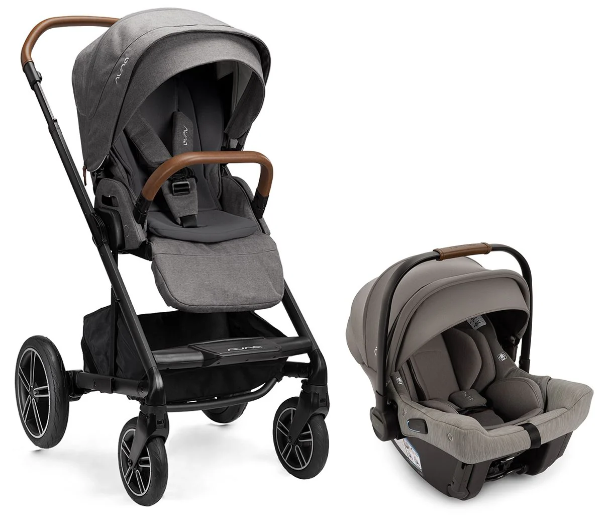 Nuna TRVL LX + PIPA Urbn Infant Travel System, 2024, Granite