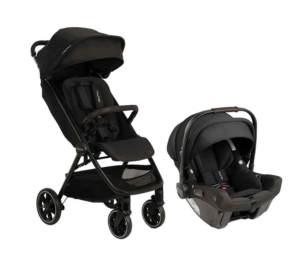 Nuna TRVL LX + PIPA Urbn Infant Travel System, Caviar, 2025