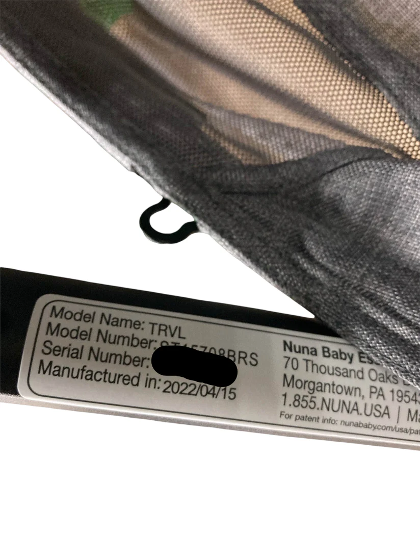 Nuna Trvl Stroller, 2022, Brushstroke Dot Granite - Image 10