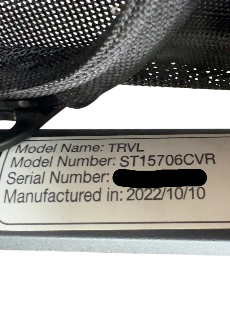 Nuna Trvl Stroller, 2022, Caviar - Image 8