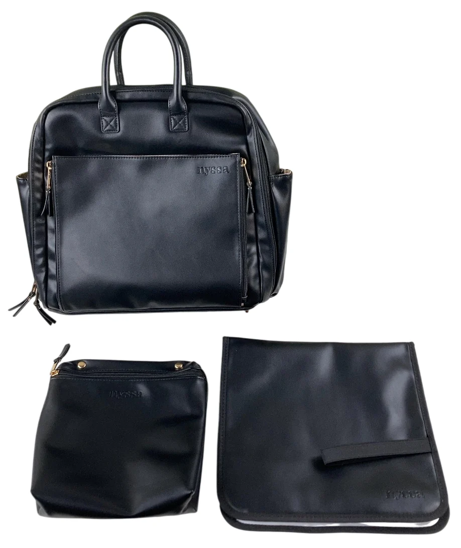 Nyssa Mother Bag, Jet Black - Image 2
