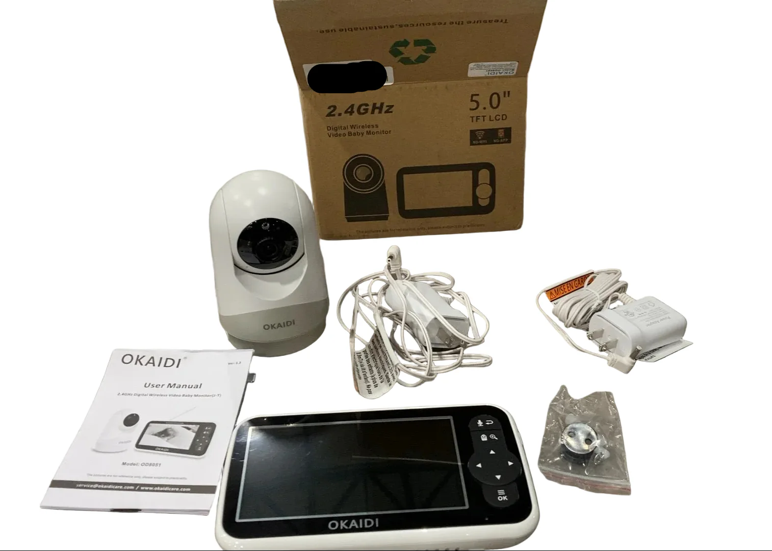 Okaidi 5" Video Baby Monitor, White - Image 3