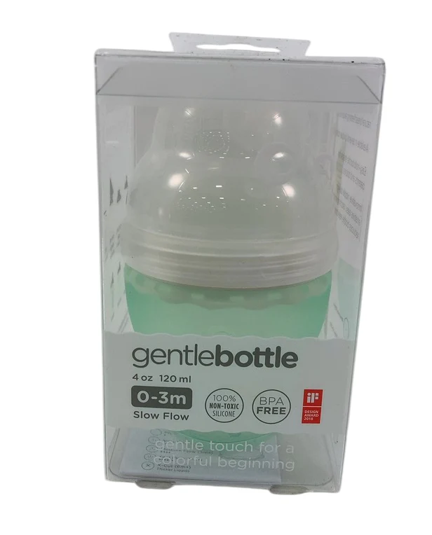 Olababy Gentle Baby Bottle, 4oz, Mint - Image 4