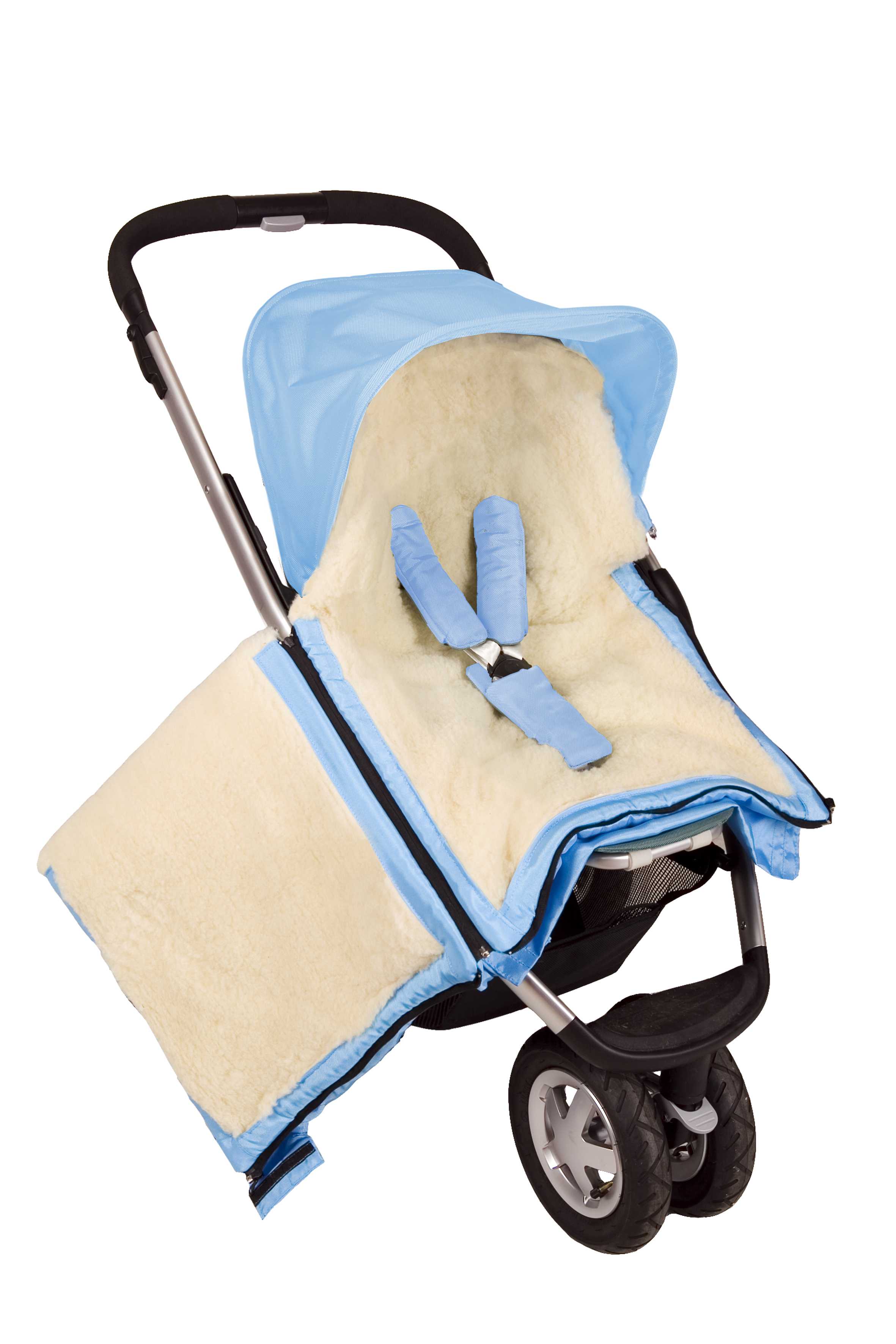 Cover Baby Organic Wool Adjustable Footmuff, Olive - Image 6