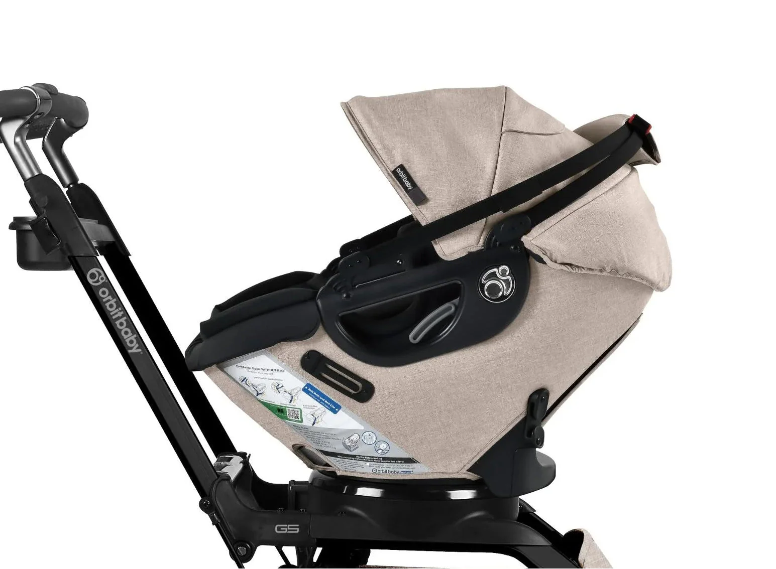 Orbit Baby G5+ Infant Car Seat With Base, 2025, Melange Flax - Image 4