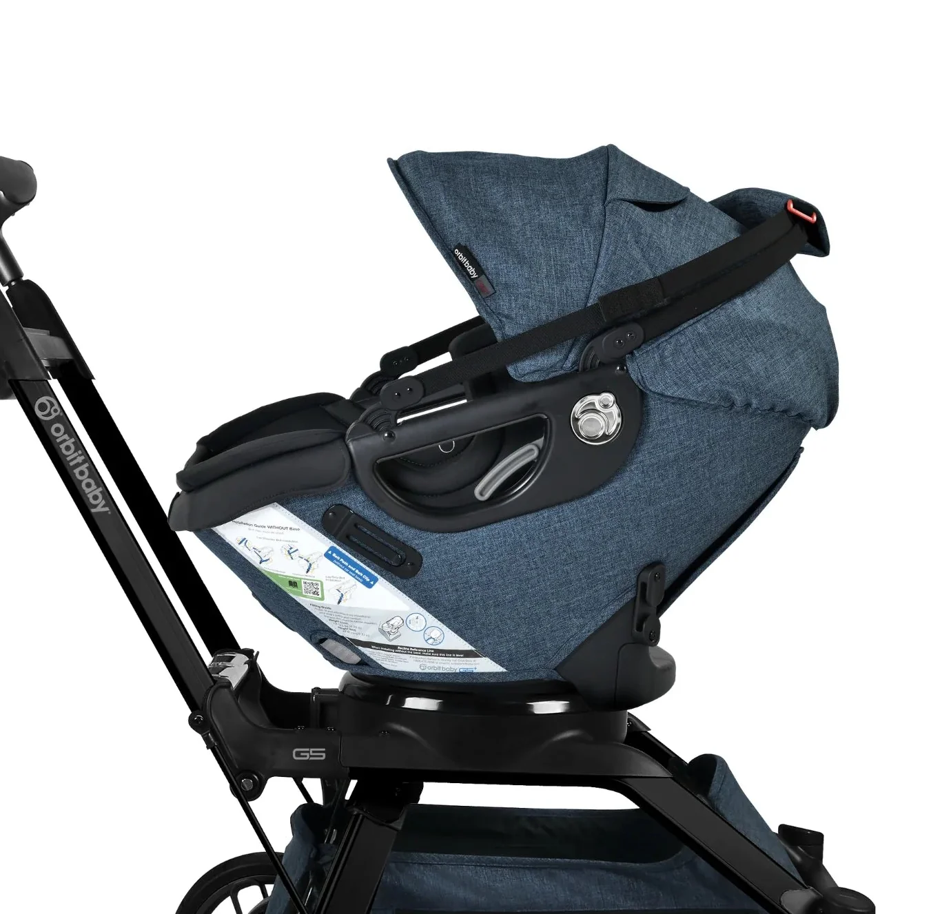 Orbit Baby G5+ Infant Car Seat With Base, Melange Navy, 2025 - Image 3