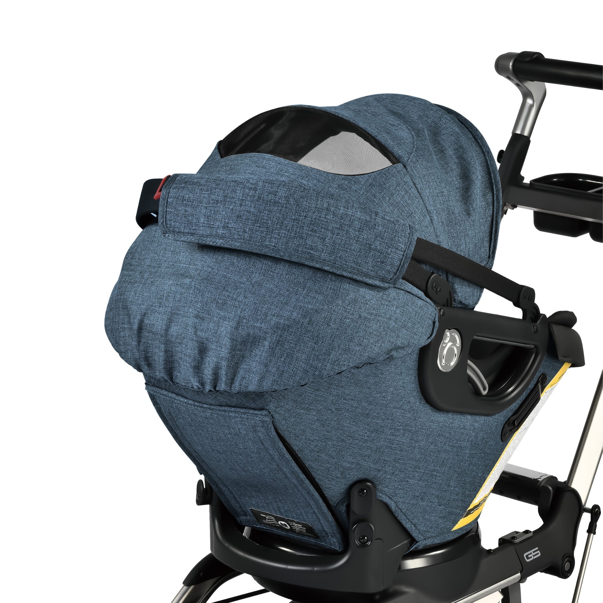 Orbit Baby G5+ Infant Car Seat With Base, Melange Navy, 2025 - Image 4