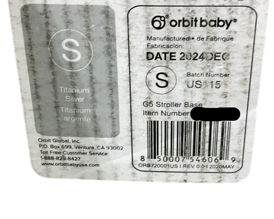 Orbit Baby G5 Stroller Frame Base, 2024, Titanium - Image 2