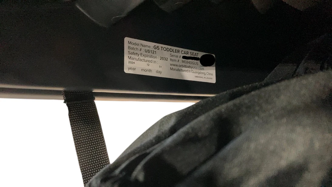Orbit Baby G5 Toddler Car Seat, 2024, Mélange Grey - Image 6
