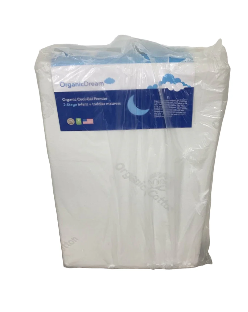 Organic Dream Cool-Gel Premier Crib Mini Mattress, White - Image 3