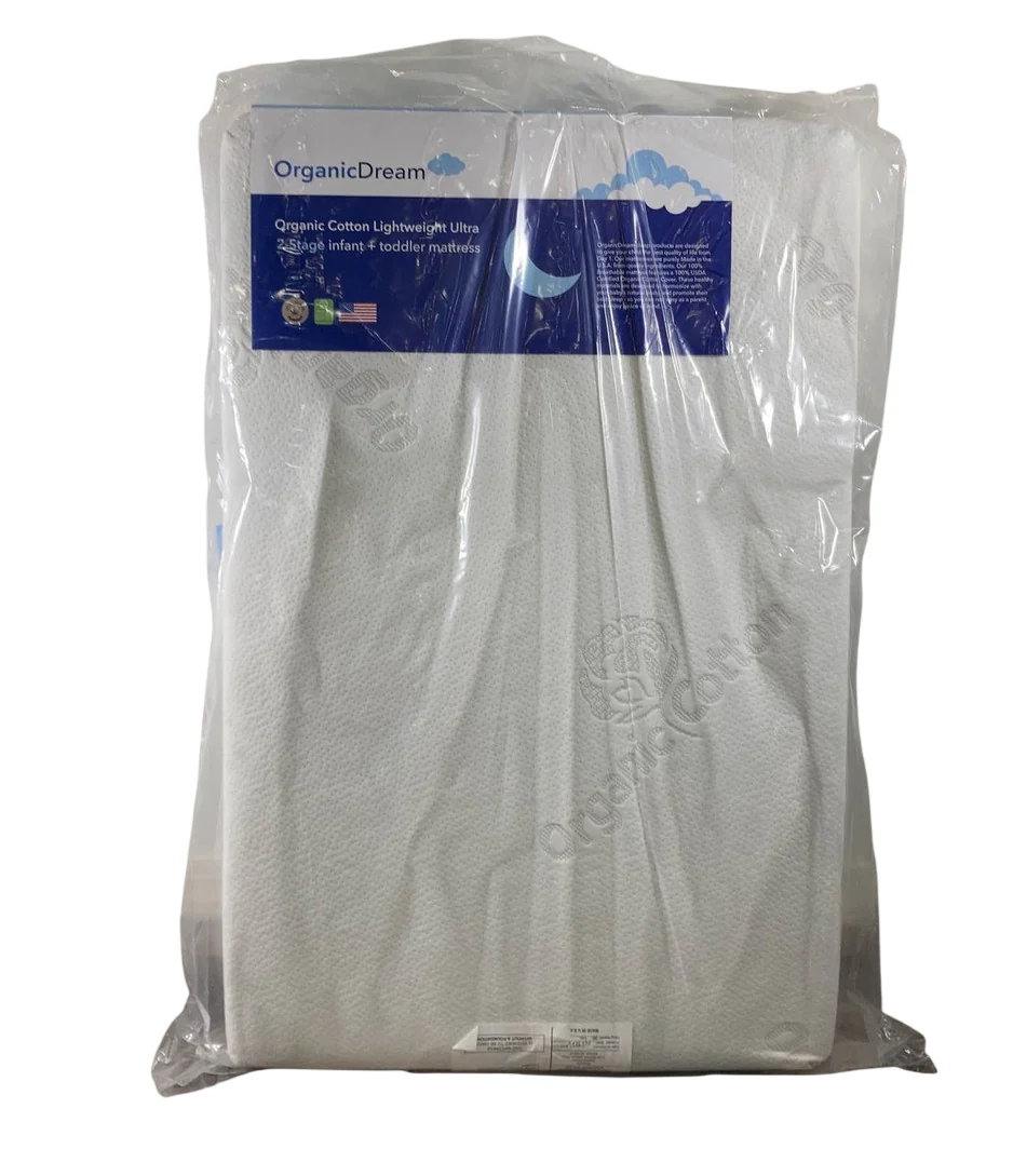 Organic Dream Organic Cotton 2-Stage Lightweight Ultra Crib Mattress Mini