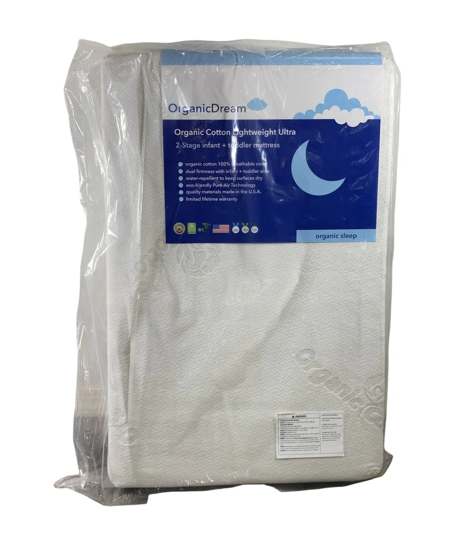 Organic Dream Organic Cotton 2-Stage Lightweight Ultra Crib Mattress Mini - Image 3