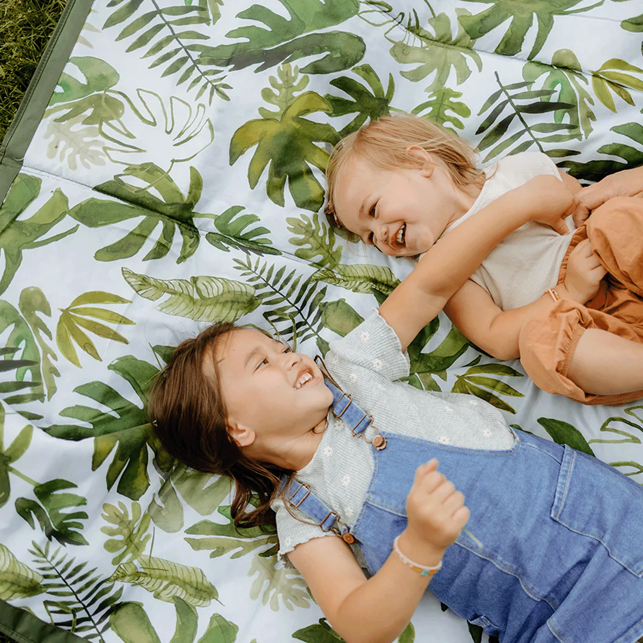 Little Unicorn Outdoor Blanket - Tropical Leaf - Image 7