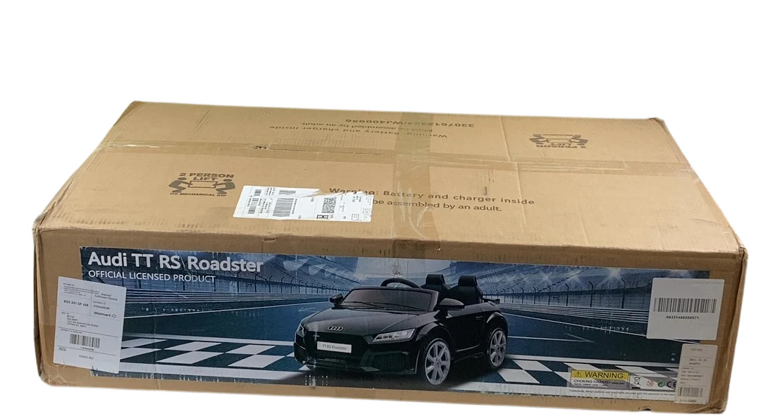 Outfunny Kids Audi TT 12V Electric Ride-on Car with Remote, Black - Image 2