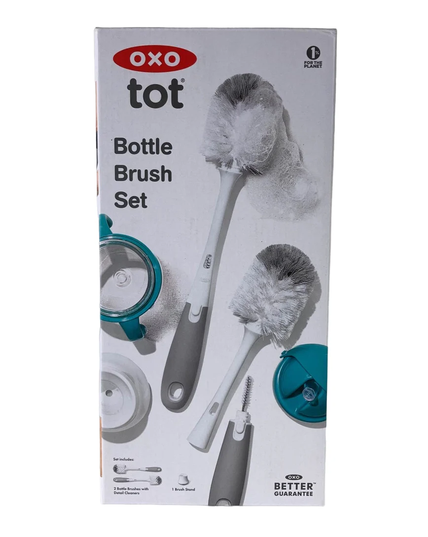 OXO Tot Bottle Brush Bundle, Grey - Image 2
