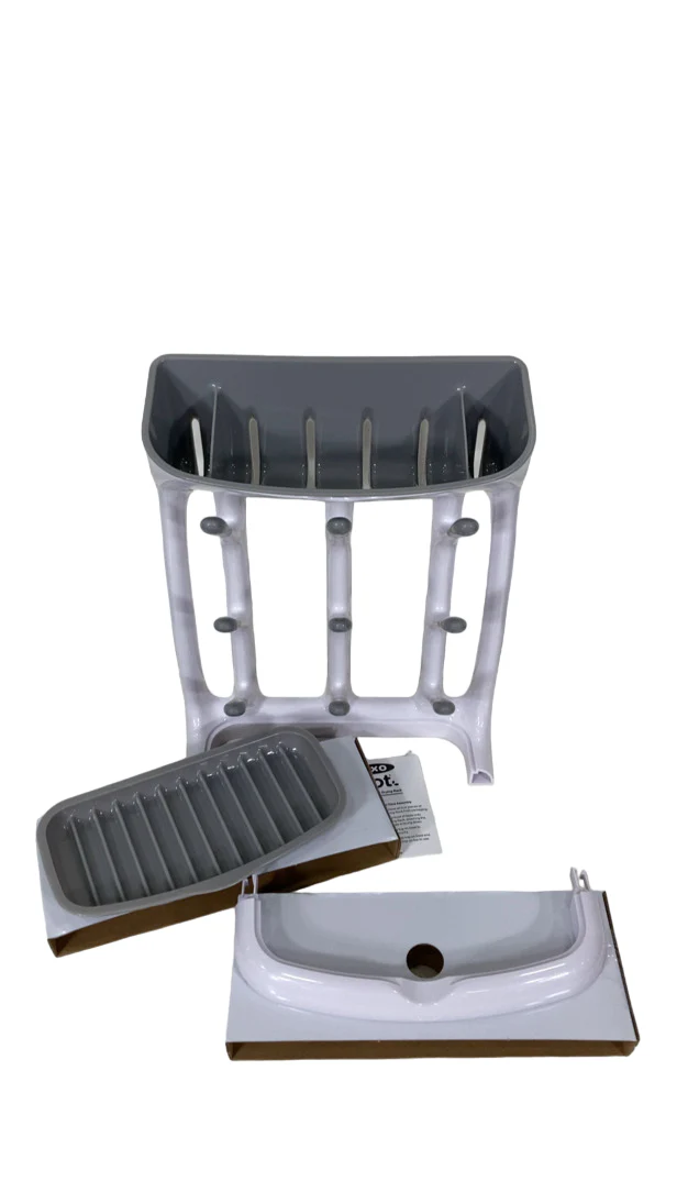 OXO Tot Space Saving Drying Rack, White/Grey - Image 3