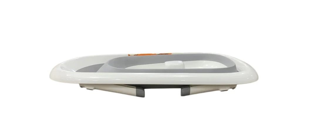 OXO Tot Splash & Store Baby Bathtub, White/Gray - Image 3