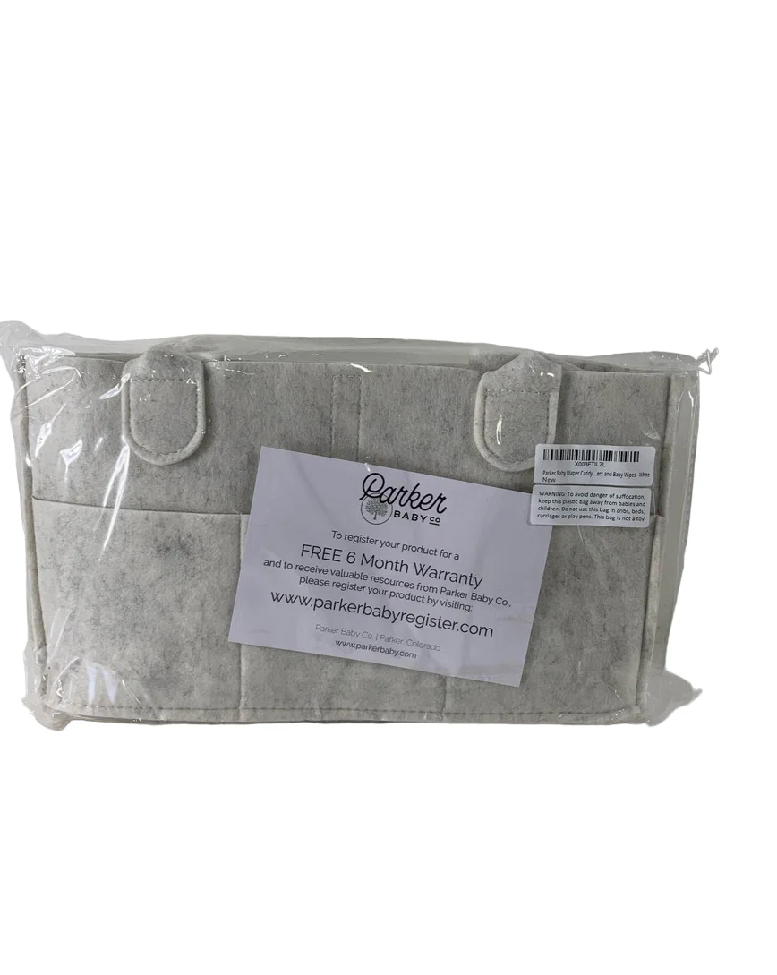 Parker Baby Co. Diaper Caddy, White, Regular - Image 2