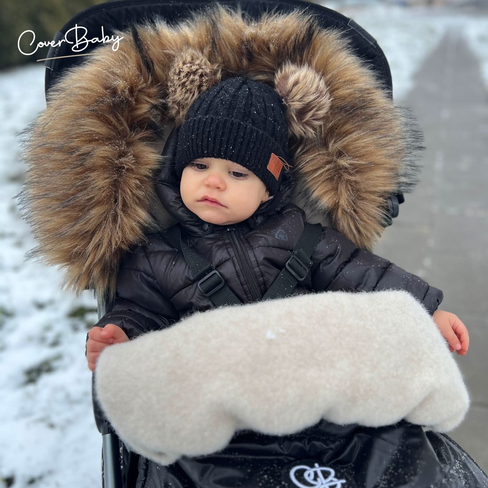 Cover Baby Organic Premium Wool Adjustable Footmuff, Pastel Hunter Green - Image 2
